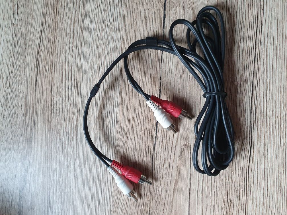 Adaptery: wtyk MiniJack 3,5mm - 2x RCA i 2xRCA-2xRCA ZESTAW!