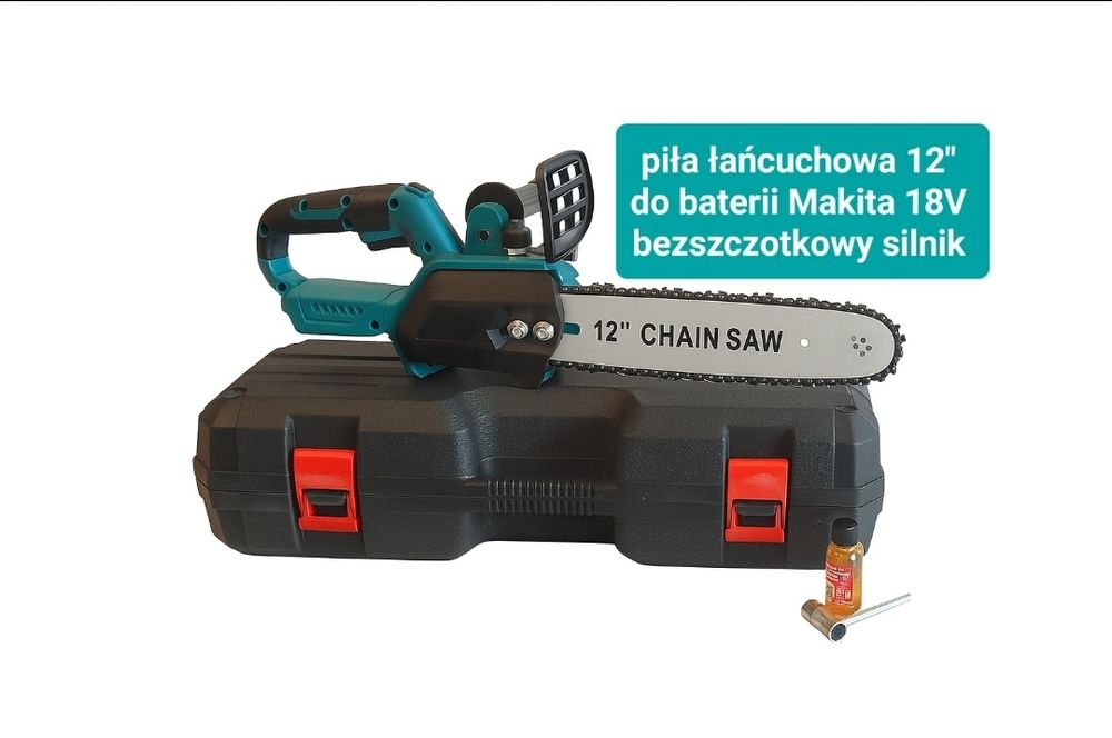 Piła elektryczna pilarka łańcuchowa 12 cali do bateri Makita 18V