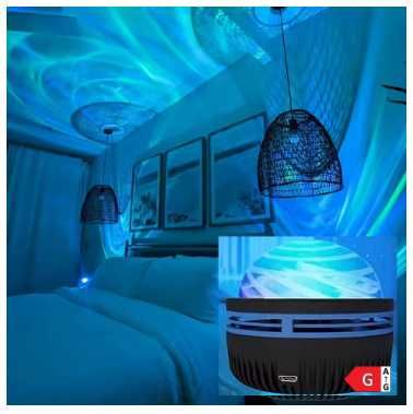 Projektor LED Galaxy sky Kolorowa Lampka nocna do sypialni
