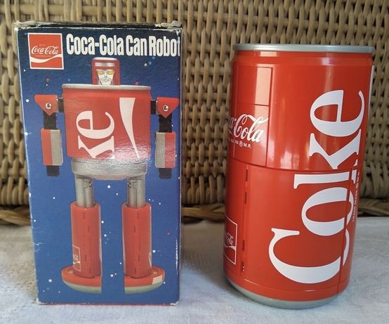Robot. Lata. Coca cola