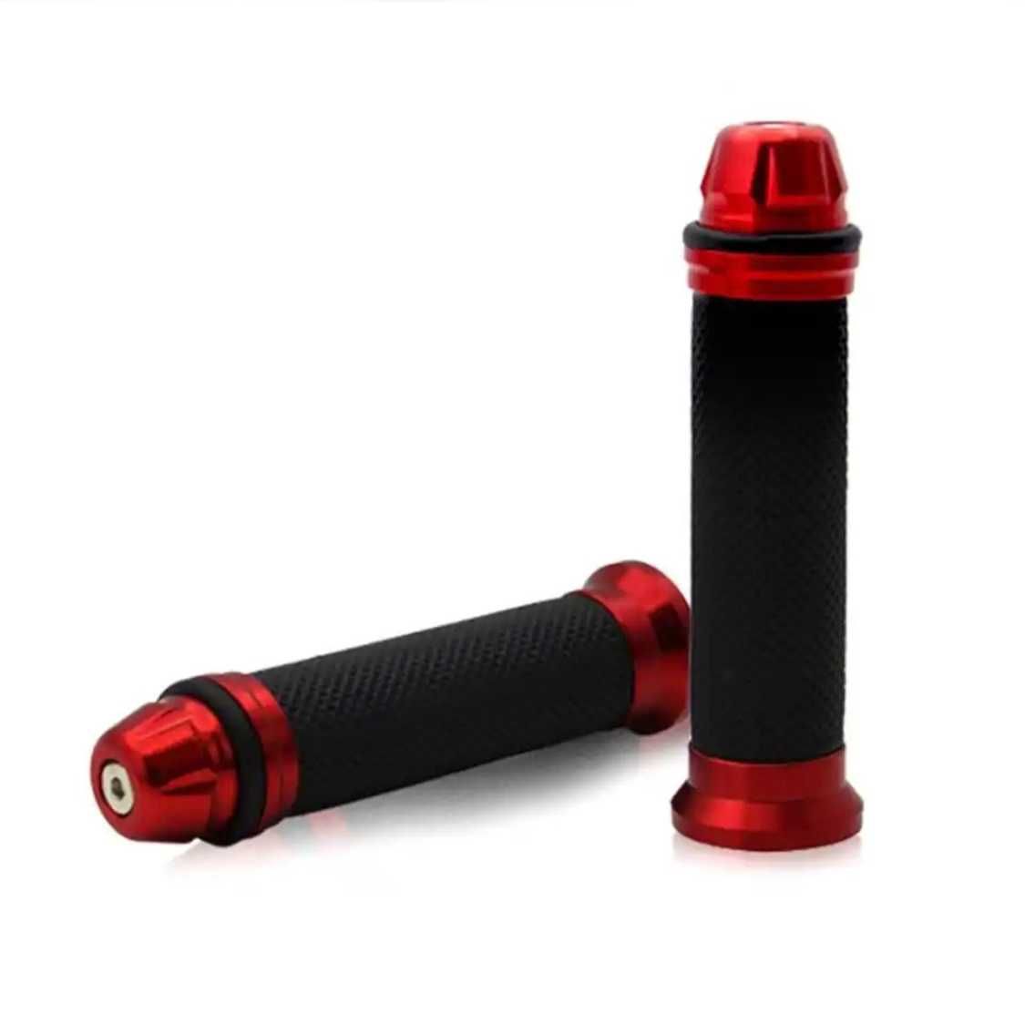 Par de punhos 22 mm alumínio e borracha pesos moto