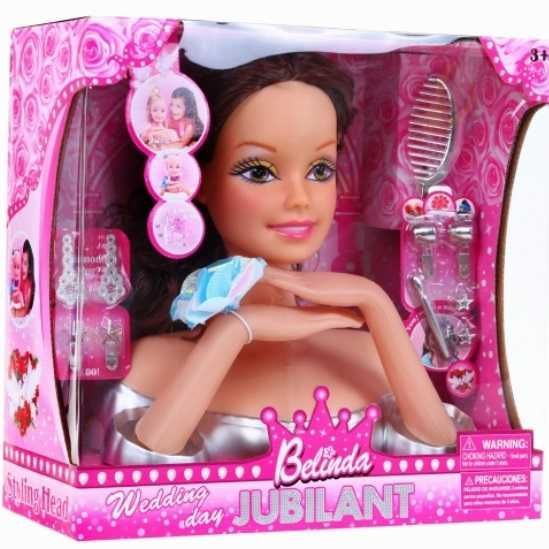 Lalka do czesania głowa do stylizacji włosów 8830 Dark