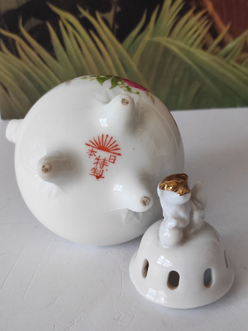 Stary pojemnik japoński Nippon Tokusei piękna porcelana kolekcje