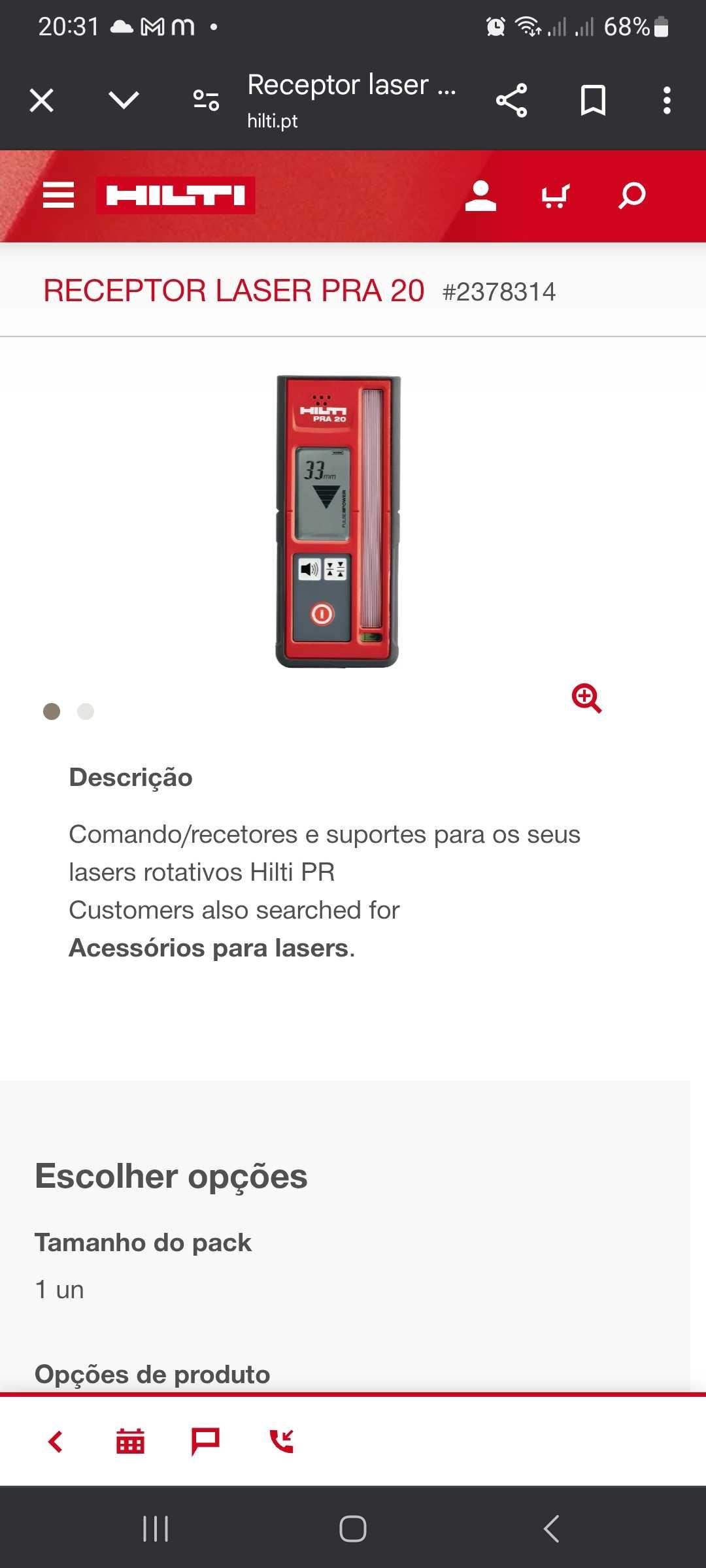 Receptor Hilti PMA 31