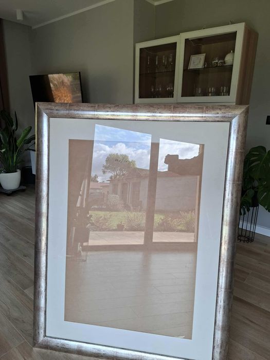 duza ladna ramka na obrazy z obrazem recznie malowanym