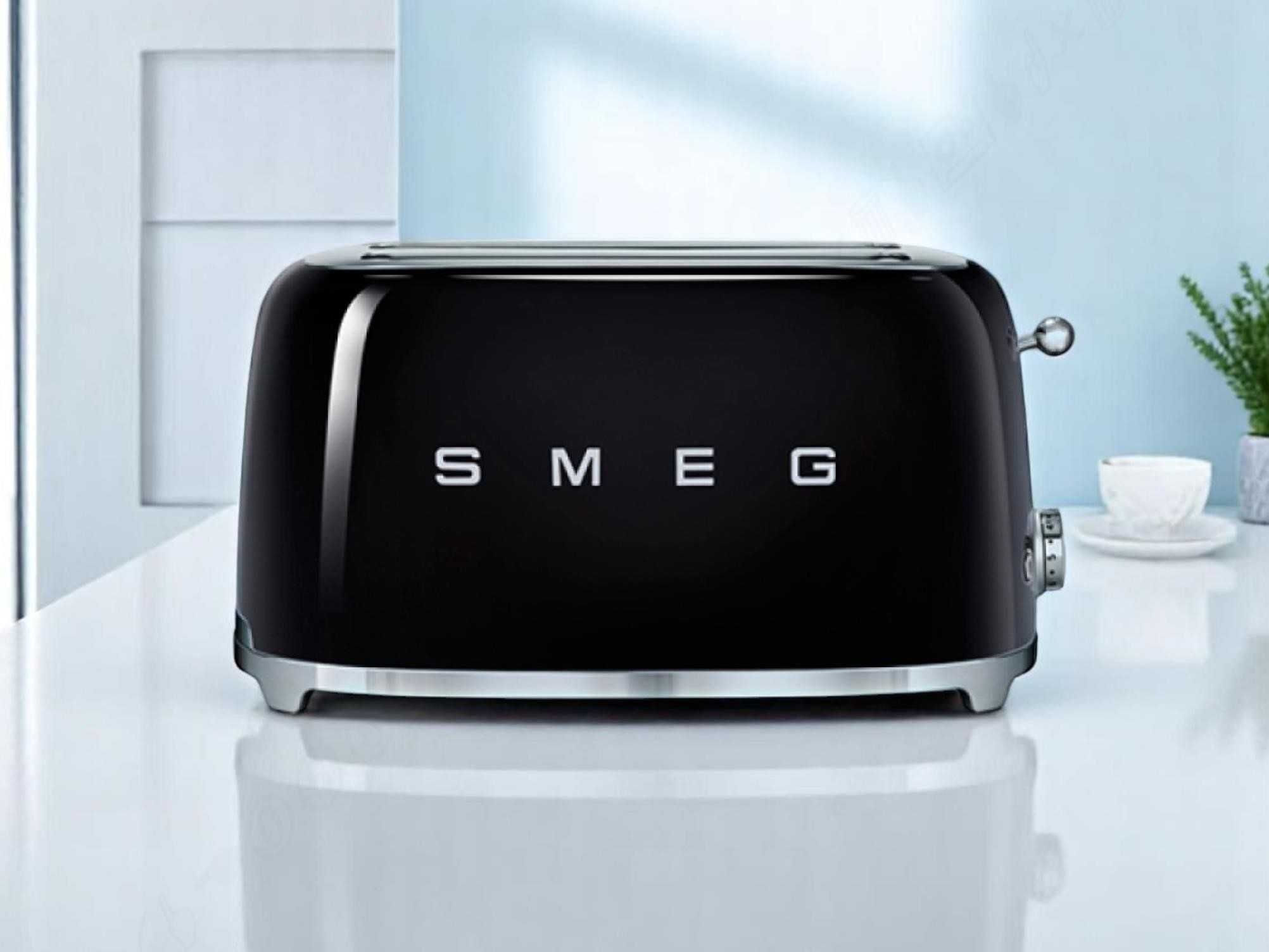 Тостер SMEG TSF02BLEU чорний 4 тости | Гарантія, доставка