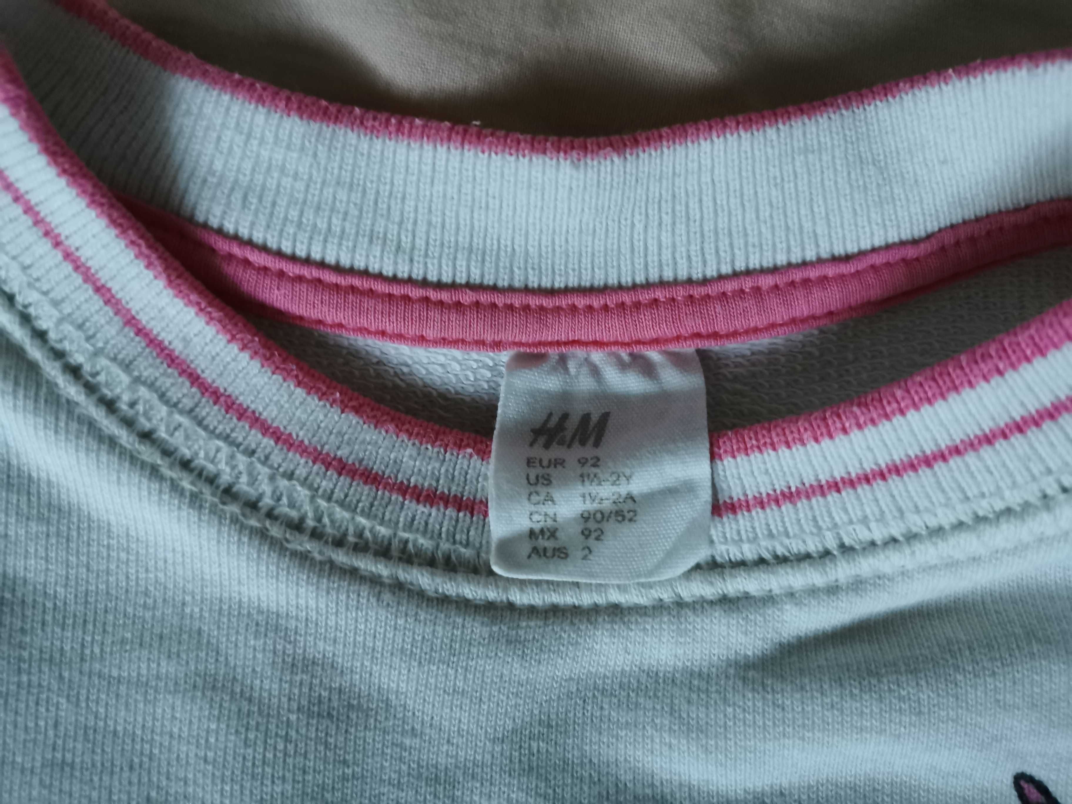 Bluza H&M 92cm jednorożec dla dziewczynki