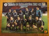 Schalke 04 Gelsenkirchen - plakat z gazety "Piłka Nożna", 2002 rok