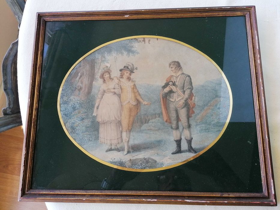 Gravura antiga em bom estado