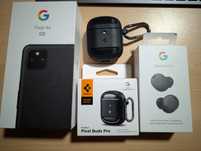 Pixel 4A 5G + Pixel Buds Pro + zestaw akcesoriów. Android 15.