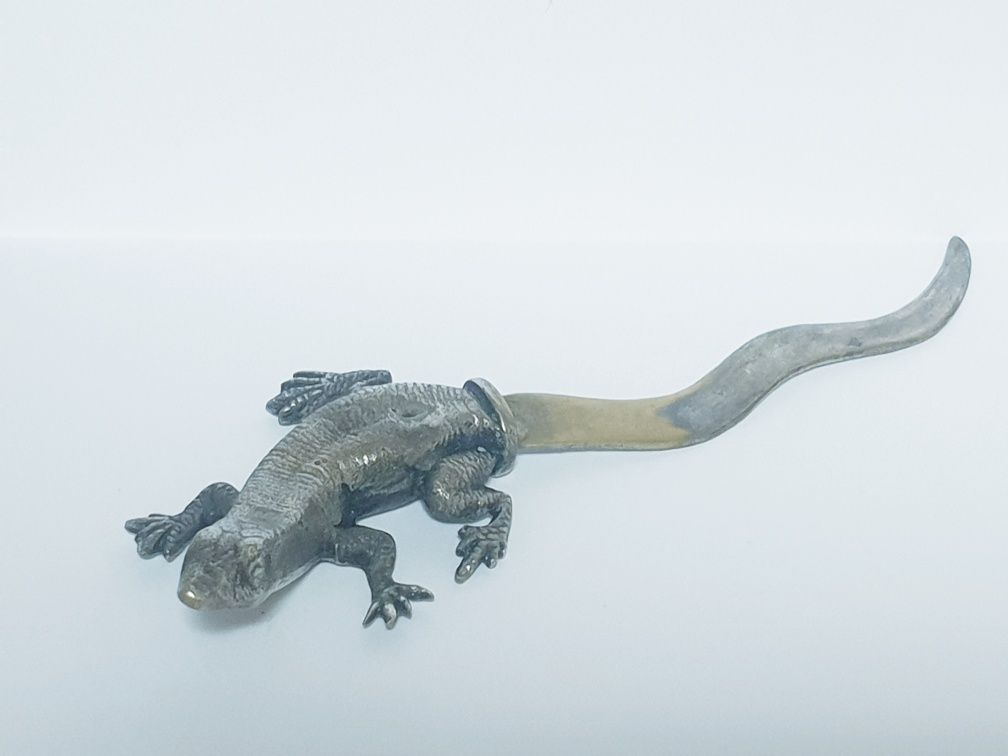 Fantástico raro antigo abre cartas lagarto  - marcado