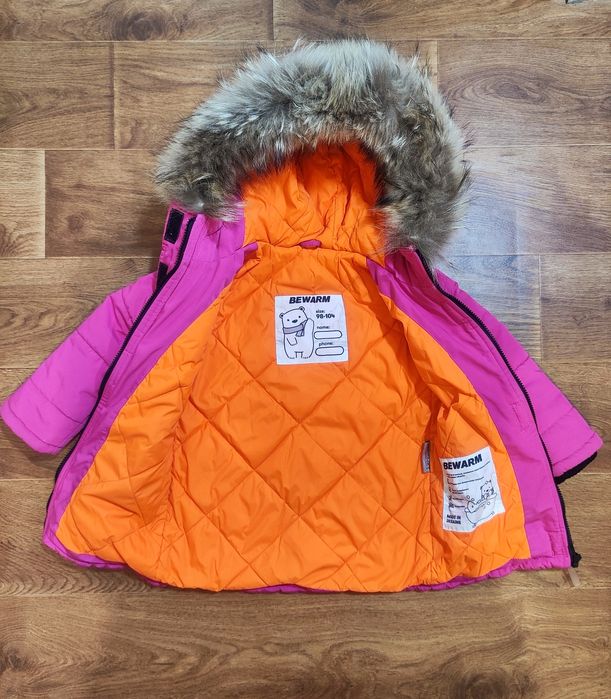 Зимове пальто  Bewarm 98-104 см, куртка 3-4-5 років, парка