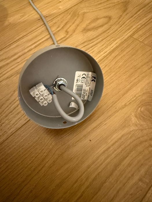 Lampa wisząca TK Lighting Brylant Gray 2227 szara E27 zwis