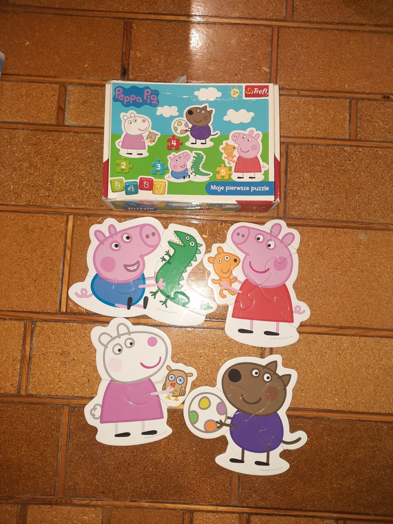 Zestaw puzzli i gier dla dwulatka czuczu peppa