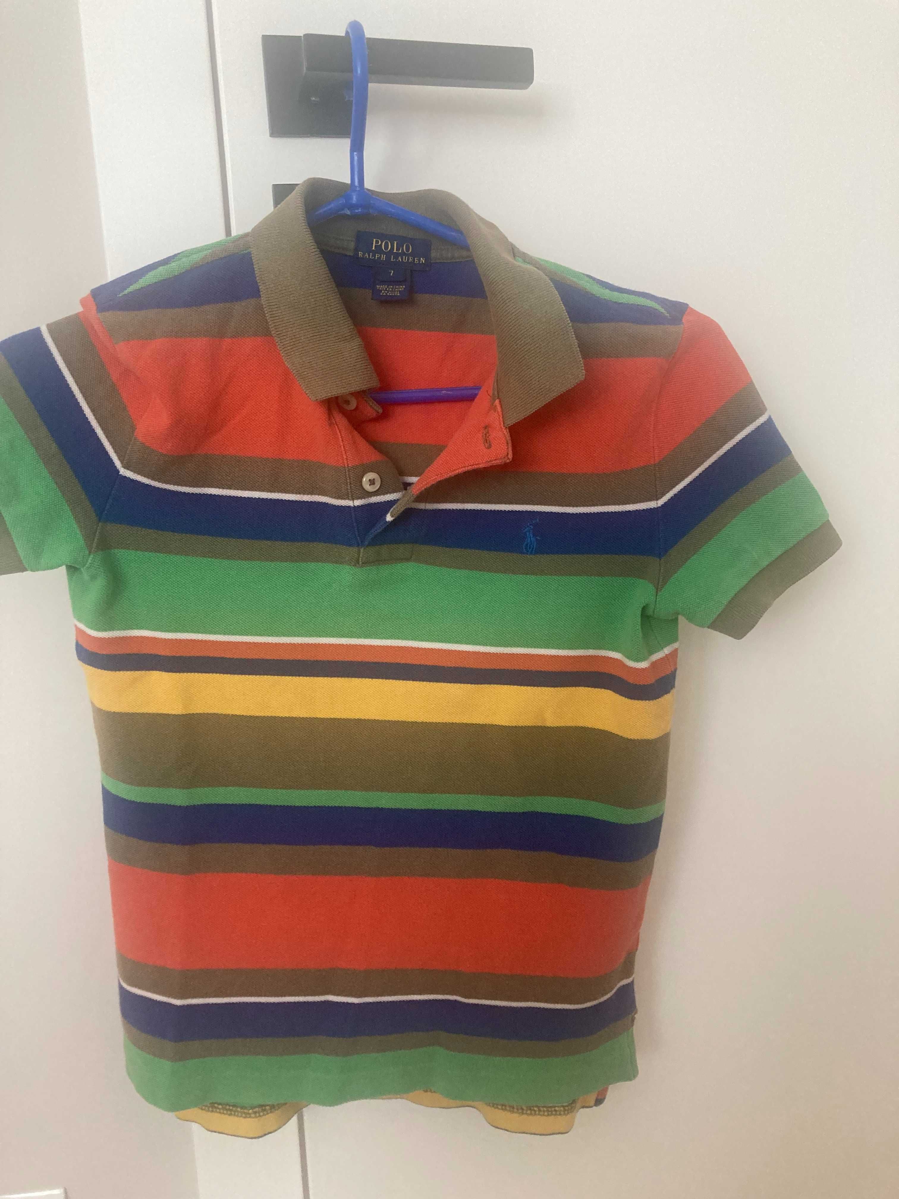 Kolorowa koszulka polo dla chłopca Ralph Lauren 122/128