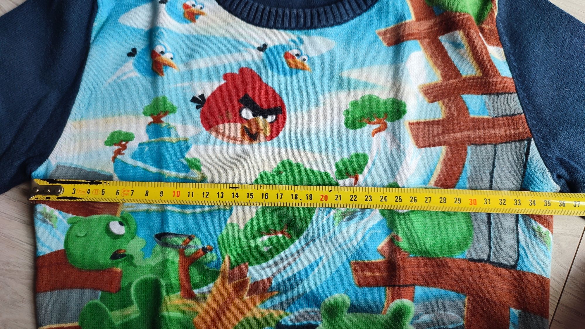 Kultowy sweterek Angry Birds H&M r. 110/116 4-6 lat 100% bawełna