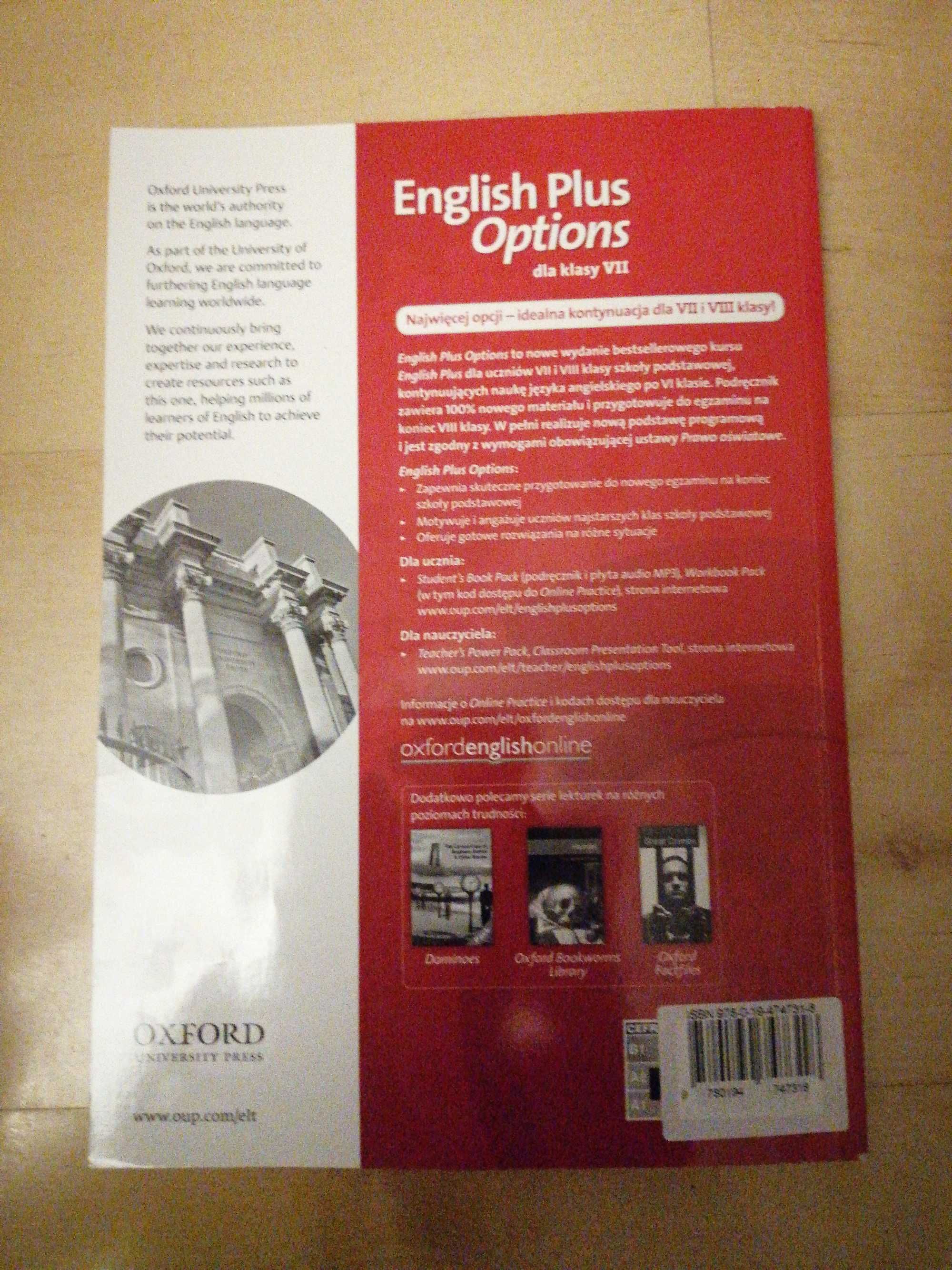 English Plus Options kl 7 książka nauczyciela Nowa