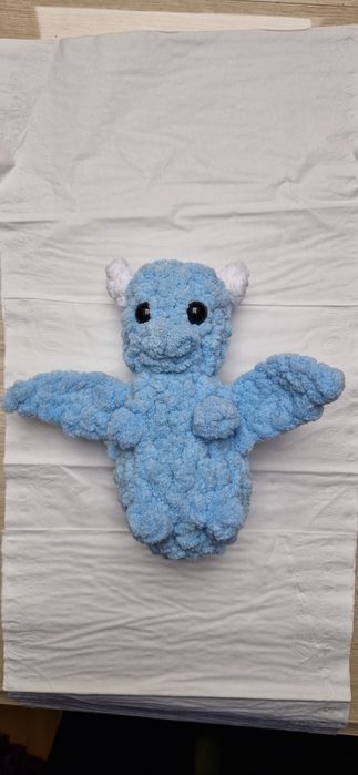 szydełkowny pluszak smok