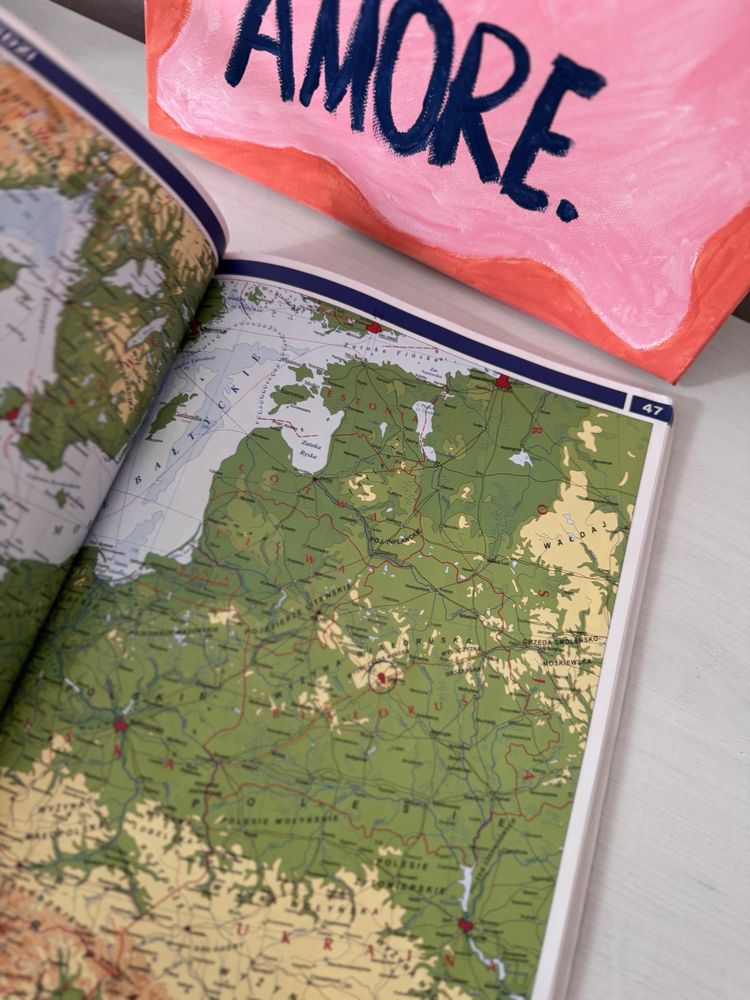 Atlas geograficzny, goeografia, atlas świata, mapa, mapy