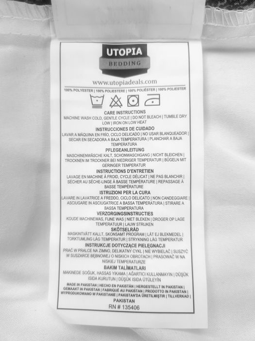 Komplet pościeli Utopia Bedding 220x240 king się hotelowa