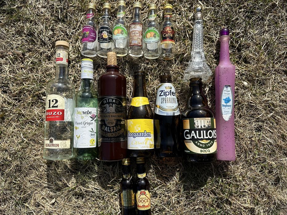 Міні пляшки з під наливок, пива