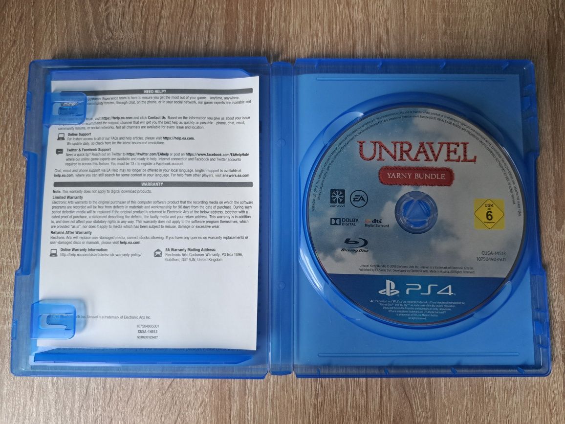 Unravel Yarny Bundle Ps4 Ideał 3xA ! UNRAVEL , Unravel 2