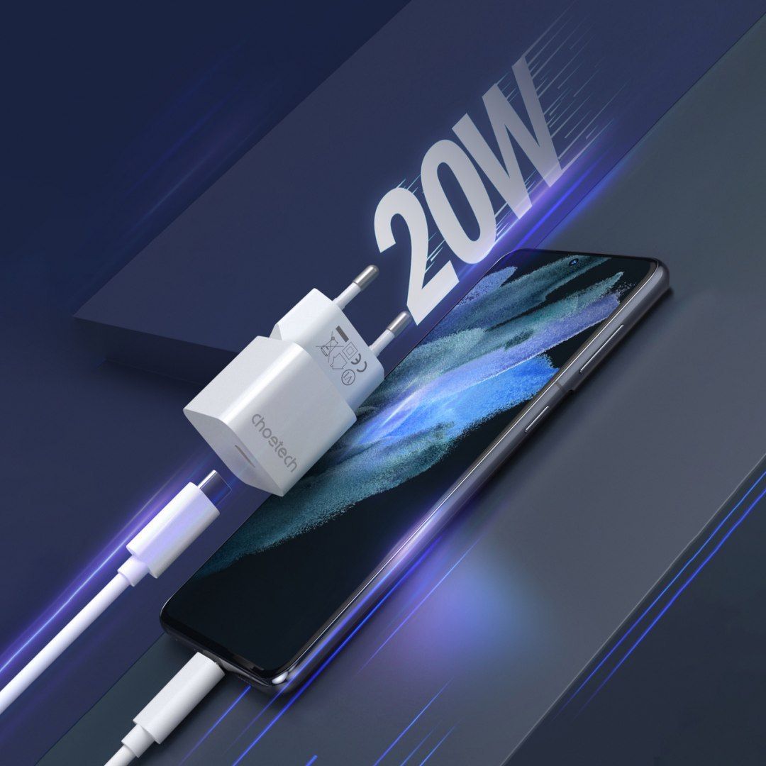 Choetech Ładowarka Sieciowa 20W Usb C iPhone 12 13 14 PRO MAX