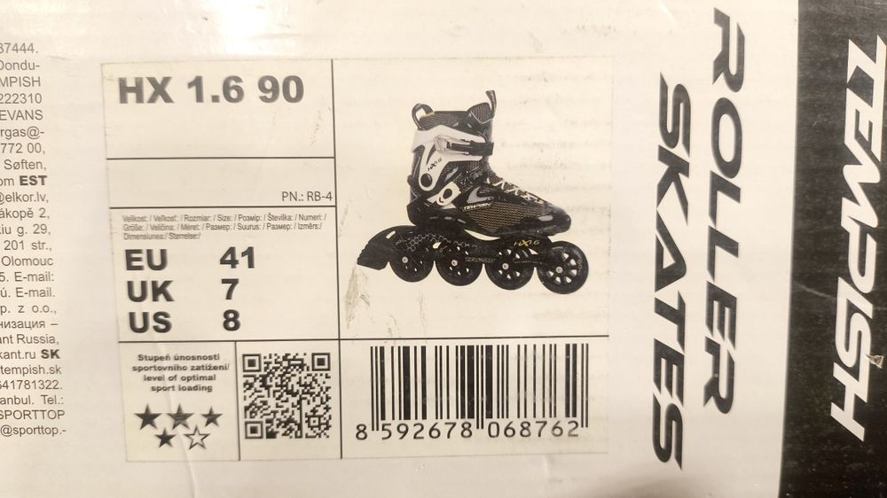 Profesjonalne Rolki Tempish HX 1.6 90