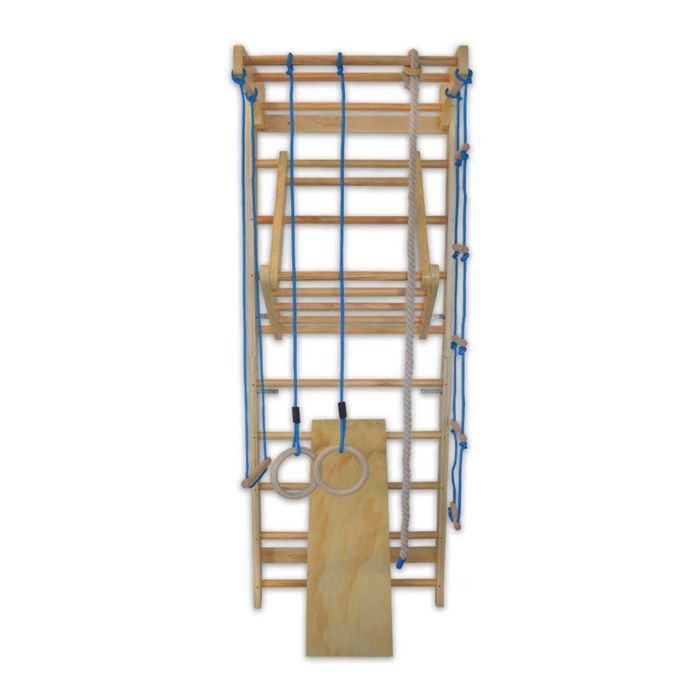 drabinka gimnastyczna dla dzieci drewniana 220 cm 120 kg + Akcesoria