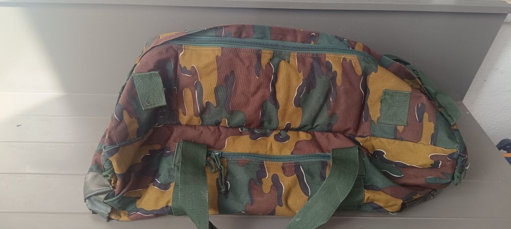 Saco de lona estilo militar padrão camuflagem