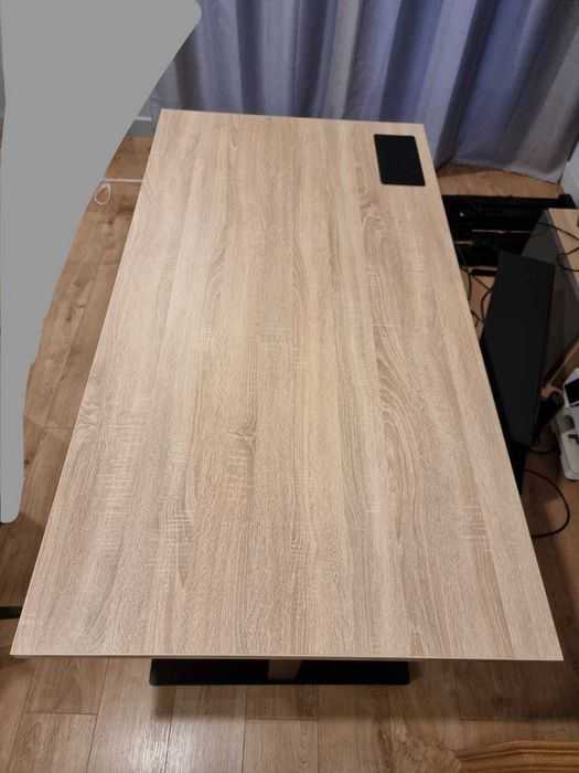 Biurko z regulacją wysokości Motiondesk, 160 × 85 cm, kolor Dąb Sonoma