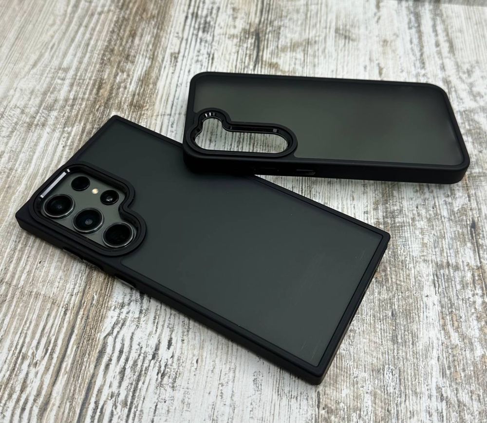 Чехол ударостойкий Matt Bezel на Samsung S24 Ultra/ S23 Ultra/ S24