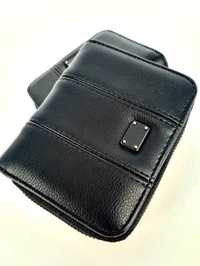 Czarny nowy portfel_ prosty