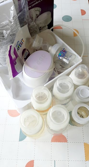 Maq. Tira leite + Biberon Avent