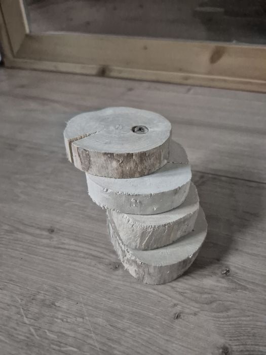 Bloczki drewniane ozdobne dla chomika