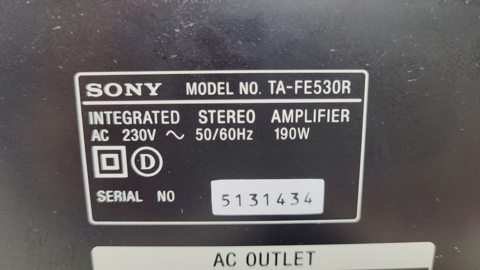 Wzmacniacz Sony TA FE530R 2x110W 4ohm PILOT SREBRNY