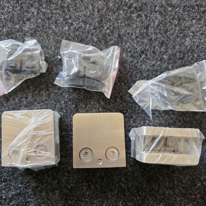 3x Pinças para Vidro em inox