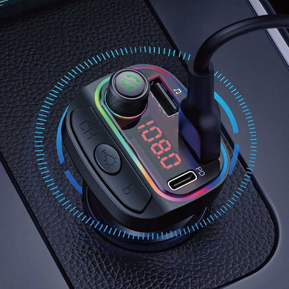 Transmiter Samochodowy BLUETOOTH FM BC20 Oryginalne opakowanie