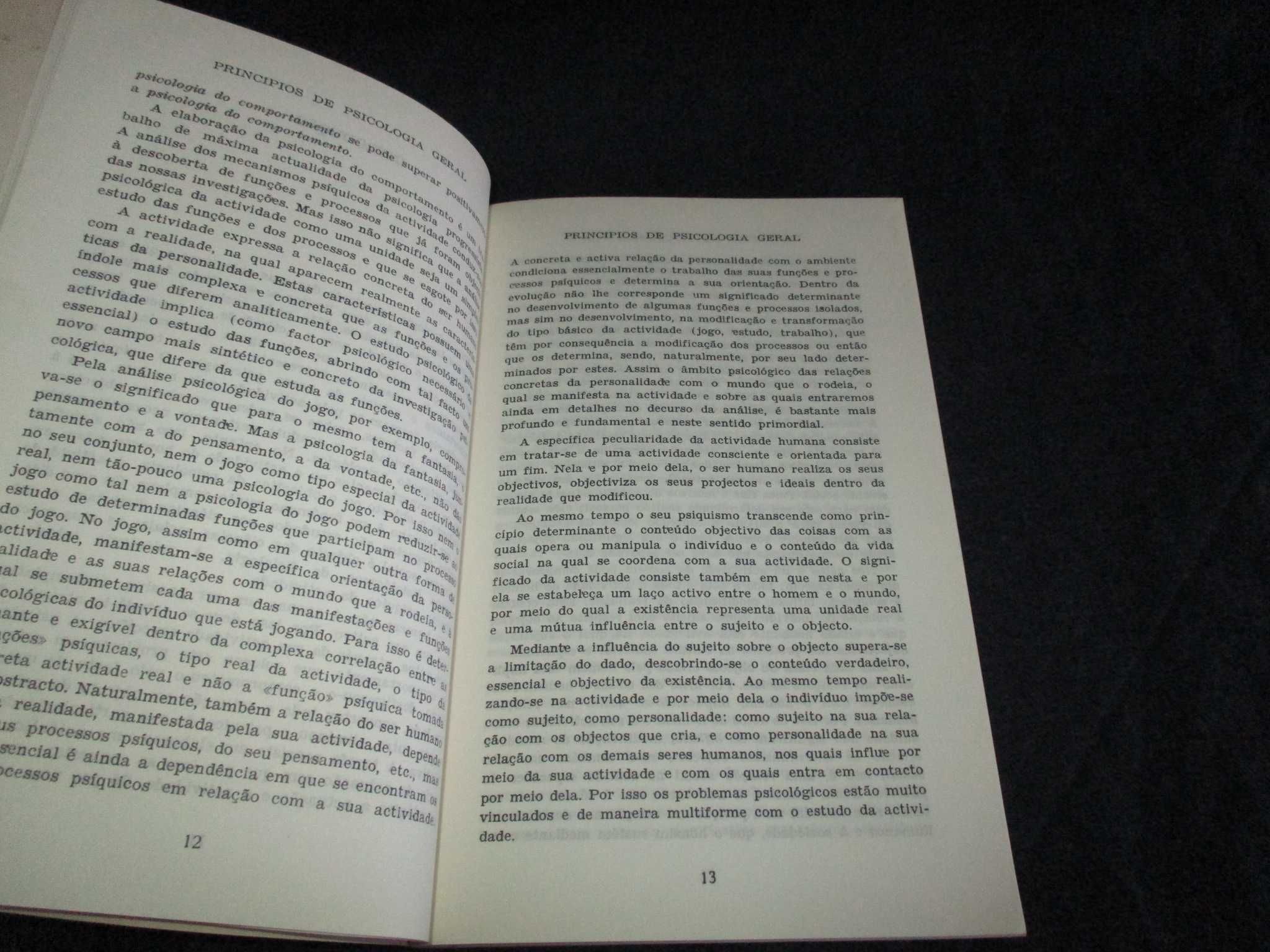 Livro Princípios de Psicologia Geral Rubinstein
