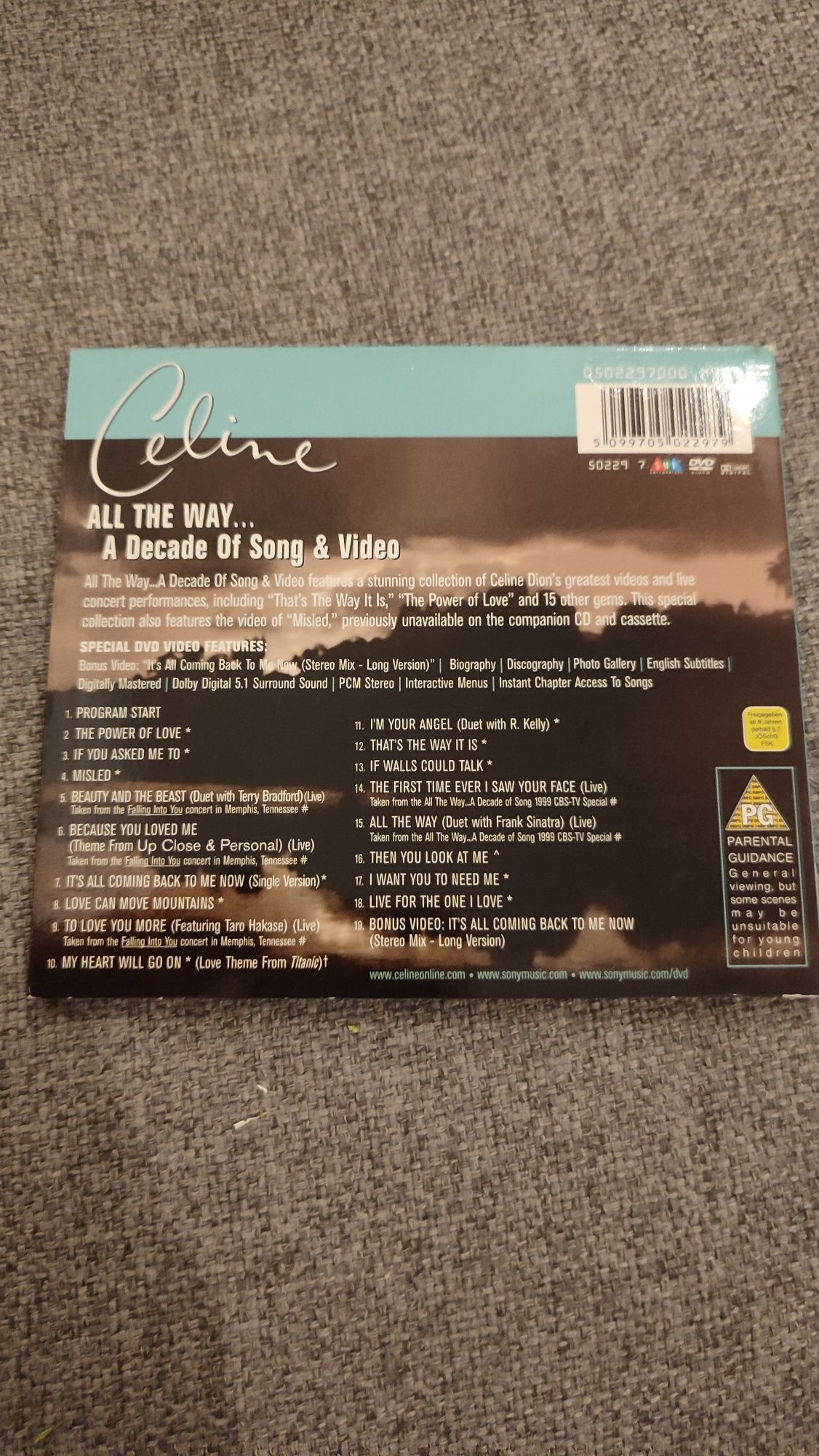 DVD Celine Dion All The way - A decade of Song and Video