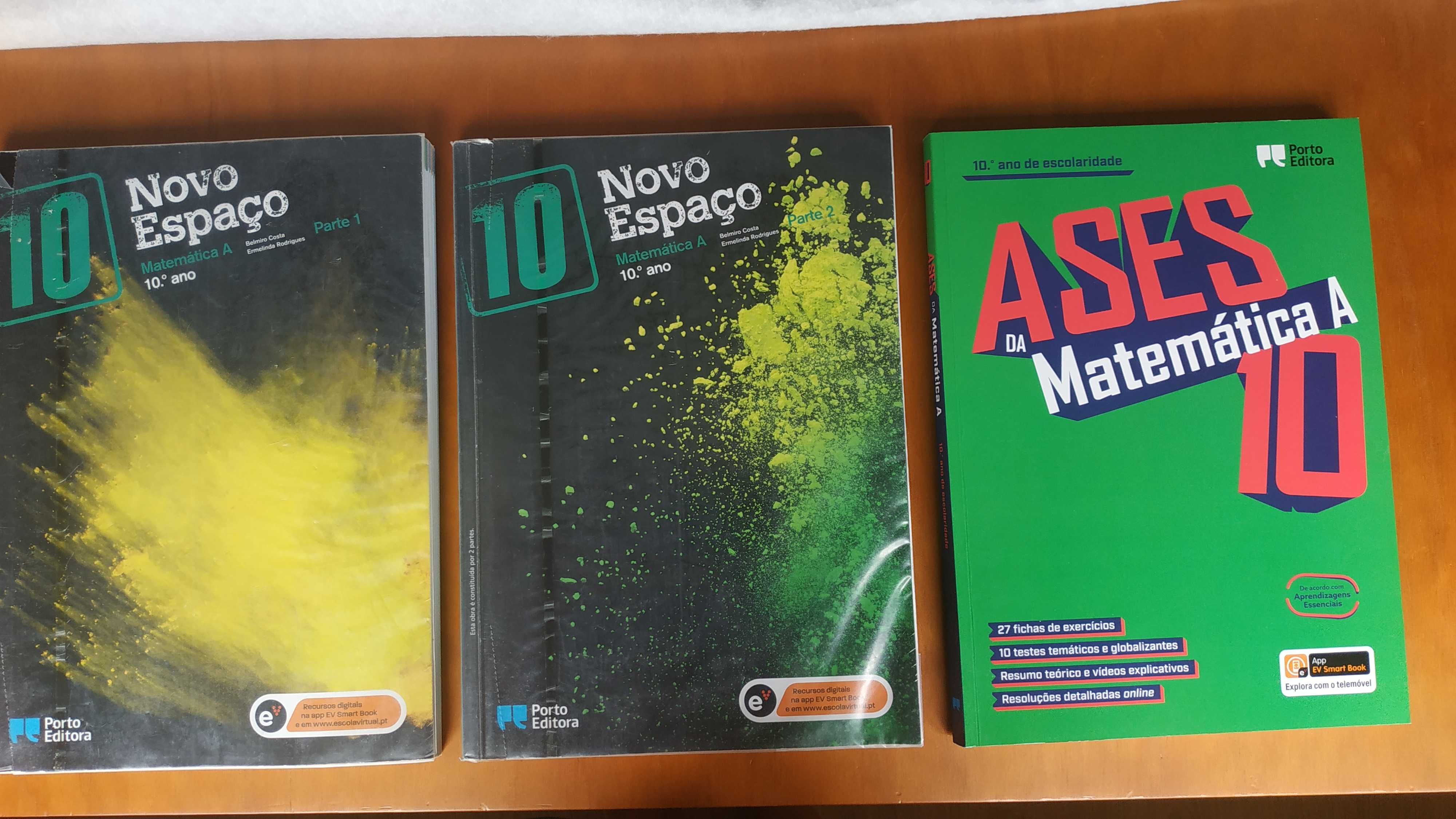 Manuais escolares e cadernos de atividades 10º ao 12º ano - Matemática