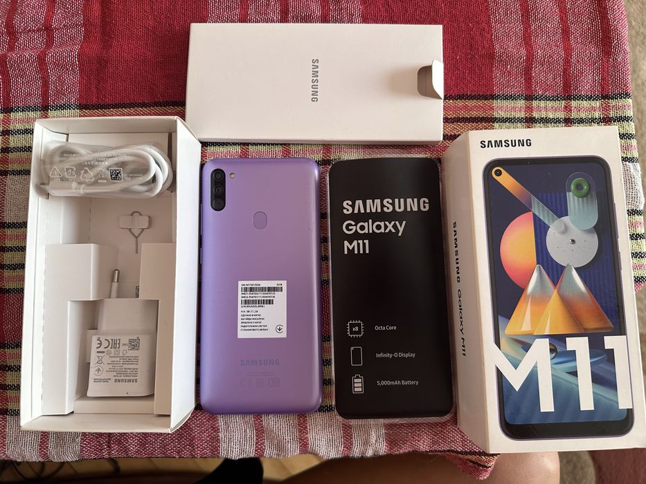 Смартфон телефон Samsung m11 3/32gb 6,4 фіолетовий