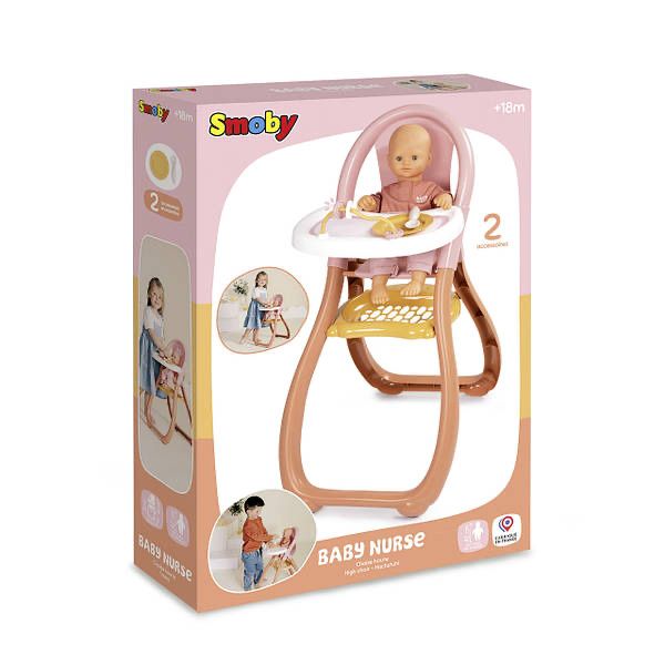 Стільчик для годування ляльки Smoby Baby Nurse Терракотова пудра