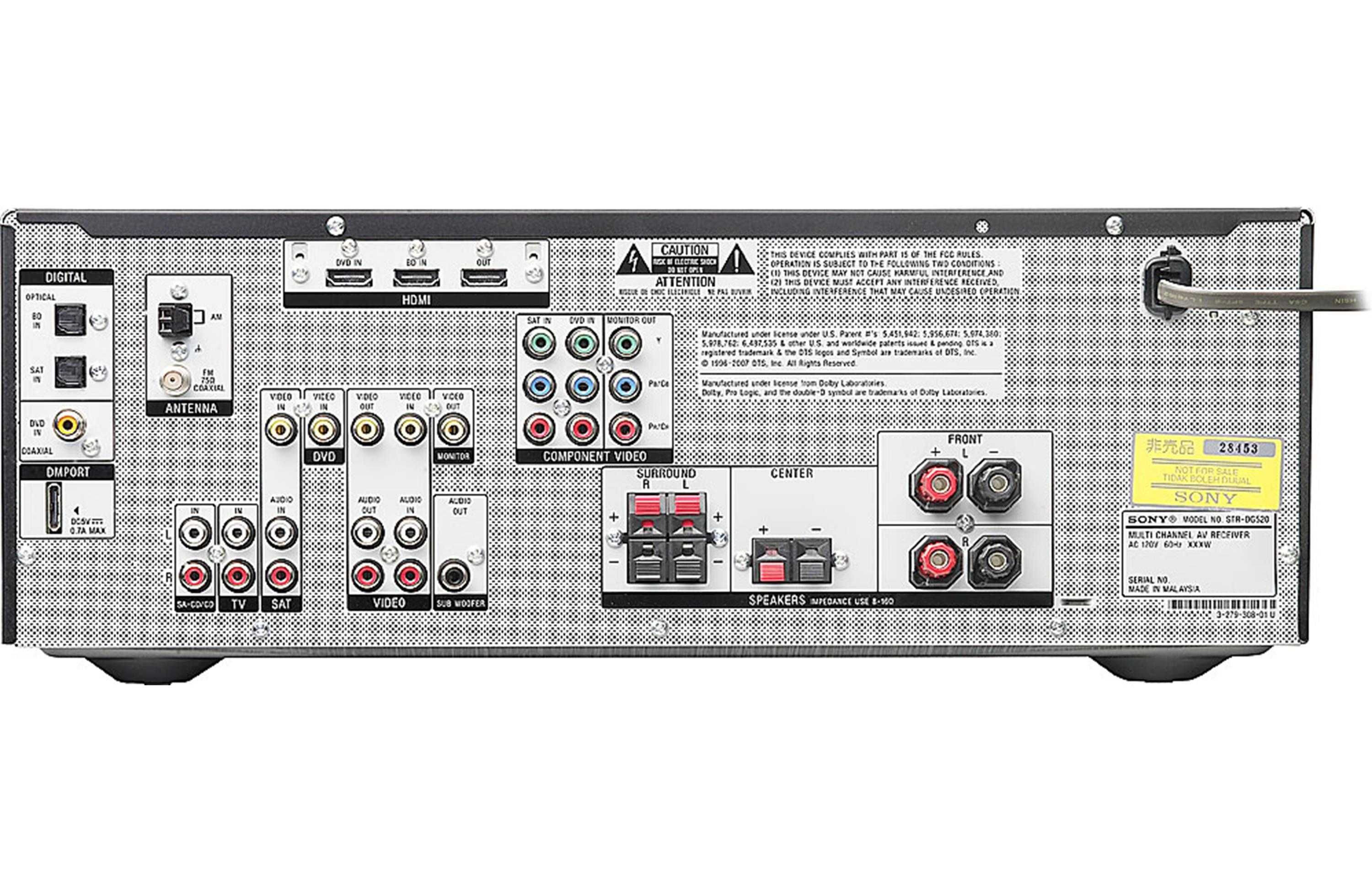 Amplituner SONY STR-DG520 HDMI