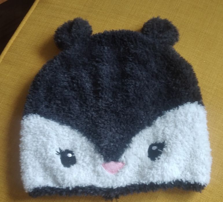 Czapka dla dziewczynki 4-8 lat, przejściowa