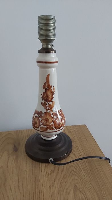 Fajans włocławek lampka stołowa lama stojąca