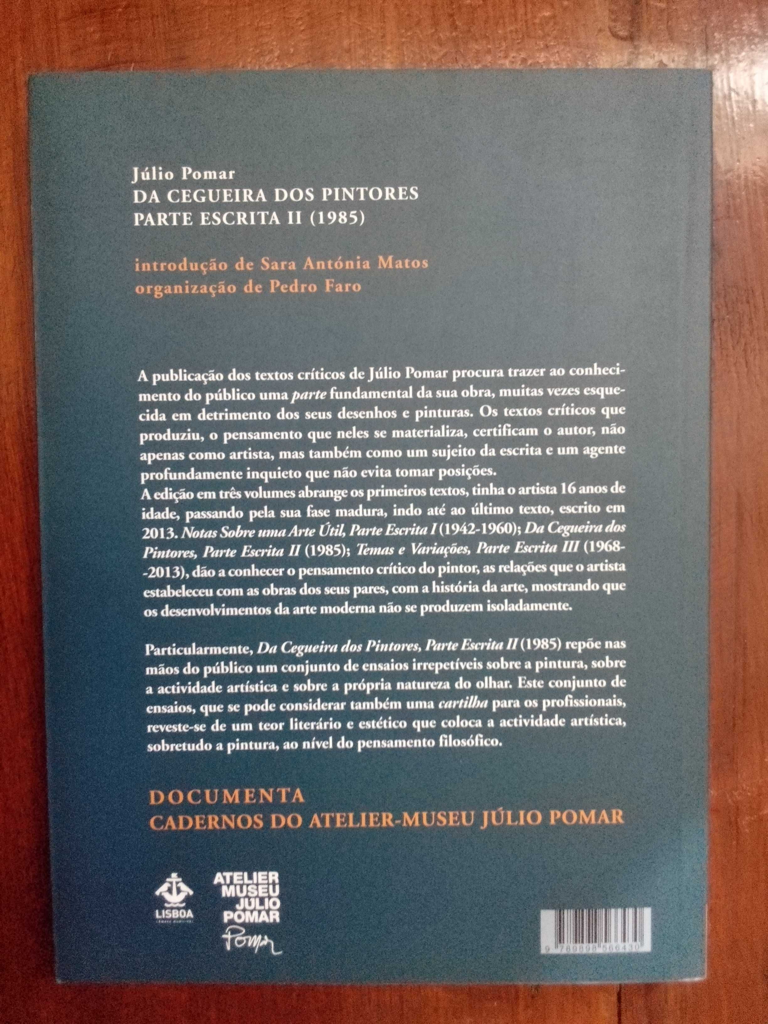 Júlio Pomar - Da cegueira dos pintores, parte escrita II