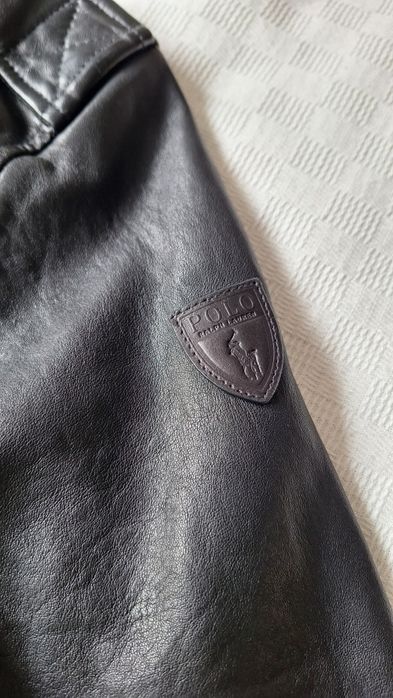Polo Ralph Lauren kurtka motocyklowa skóra XL