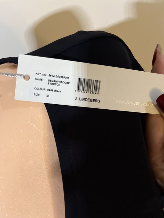 J.Lindeberg czarna sukienka Devani, nowa z metką, M, oversize