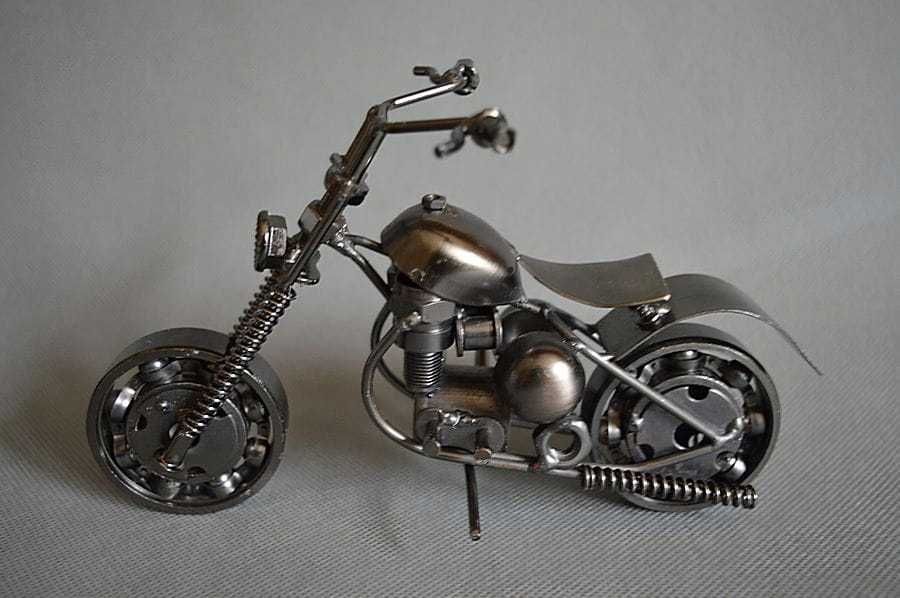 Motocykl Motor model metalowy spawany dekoracja